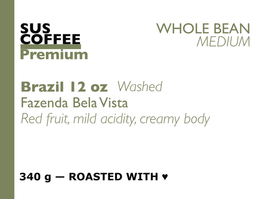 Brazil Fazenda Bela Vista 12 oz Whole